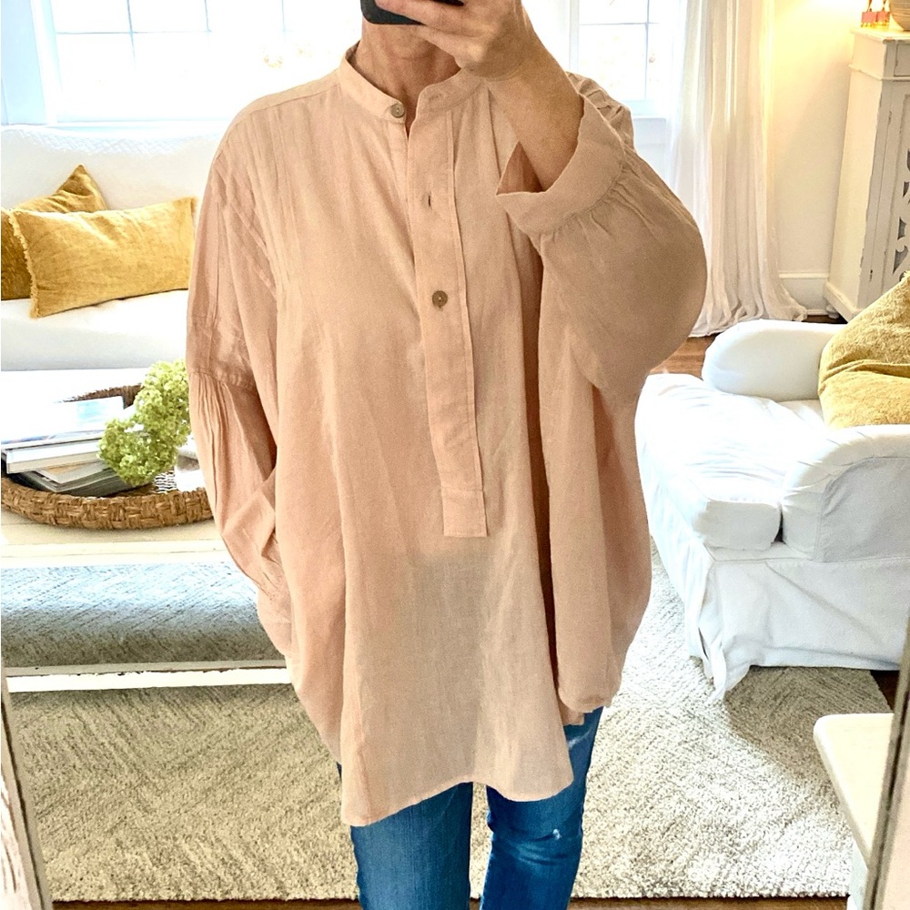 Free People Tuck in Tuck Sleep Shirt, peach